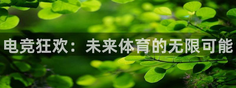 ky开元电竞：电竞狂欢：未来体育的无限可能